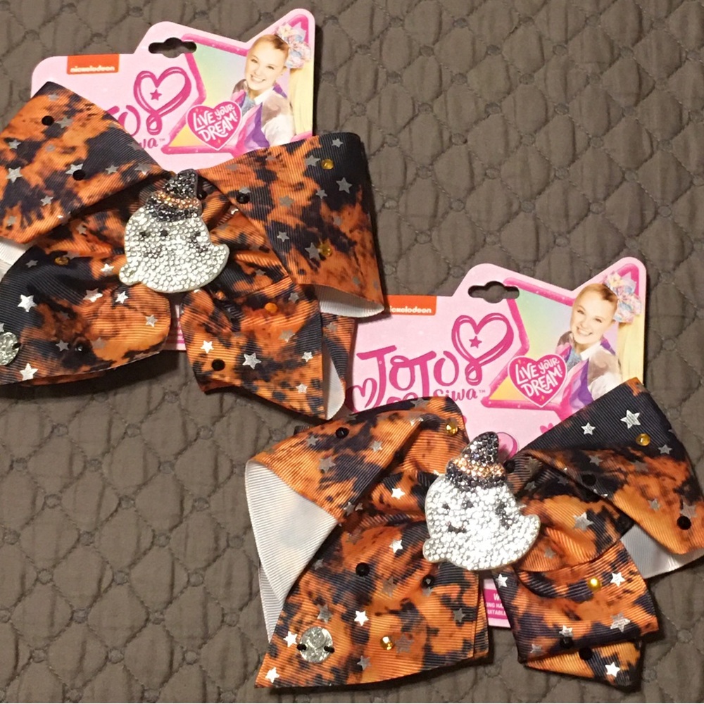 BRAND NEW Lot of 2 JoJo Siwa Halloween Ghost Bow